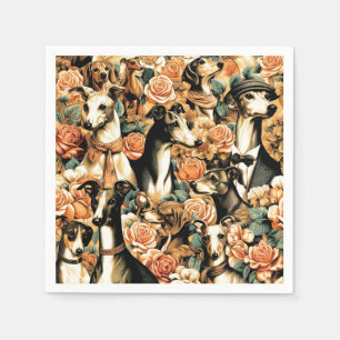  Italiaanse Greyhound Illustratie Servet