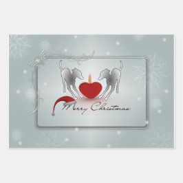 Italiaanse Greyhound Merry Kerstmis Inpakpapier Vel