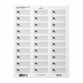 Italiaanse Greyhound Return Address Labels (Full Sheet)