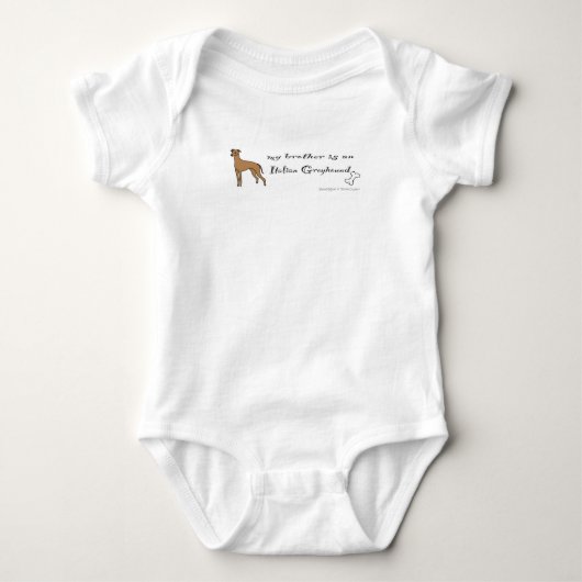 Italiaanse Greyhound Romper (Voorkant)