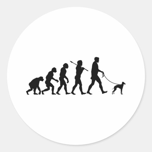 Italiaanse Greyhound Ronde Sticker (Voorkant)