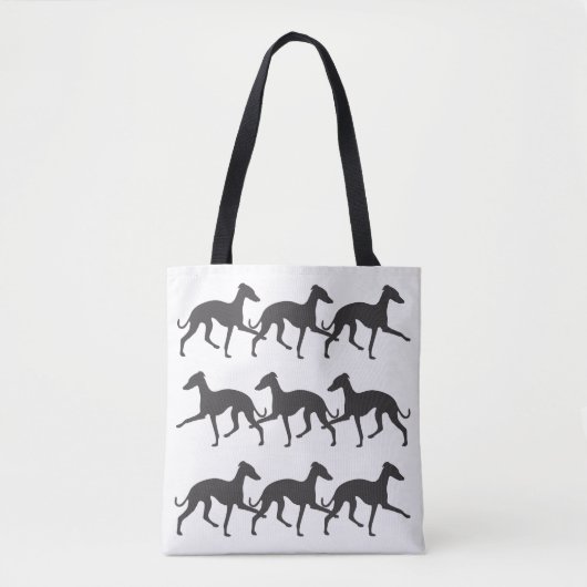 Italiaanse Greyhound Silhouettes Draagtas (Voorkant)