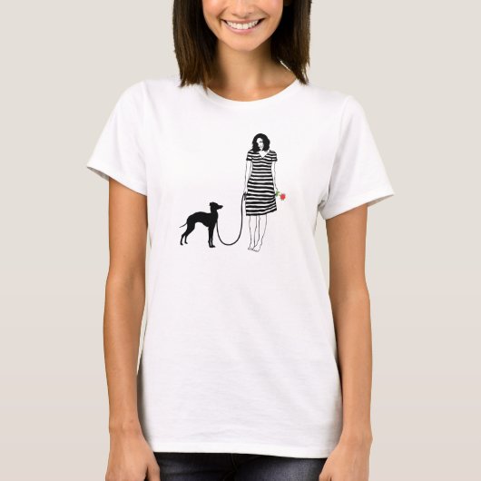 Italiaanse Greyhound T-shirt (Voorkant)