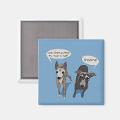 Italiaanse Greyhound 'Treat' magneet (Voorkant / Achterkant)
