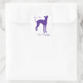 Italiaanse Greyhound Vierkante Sticker (Tas)