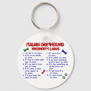 ITALIAANSE GREYHOUND-WETGEVINGEN SLEUTELHANGER