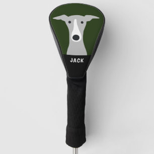 Italiaanse Greyhound Whippet Hond met aangepaste n Golfheadcover