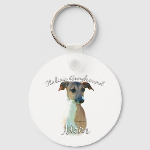 Italiaanse Greyhoundmam 2 Sleutelhanger
