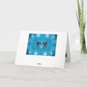 Italiaanse Greyhounds Feestdagen Kaart (Achterkant)