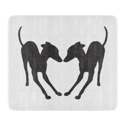 Italiaanse Greyhounds Speelbare IG's Snijplank (Voorkant)