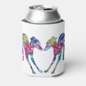 Italiaanse Greyhounds spelen Blikjeskoeler (Blikje Achterkant)