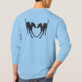 Italiaanse Greyhounds spelen T-shirt (Achterkant)