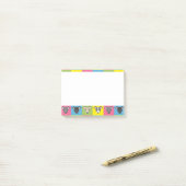 Italiaanse griezelige cartoon pop post-it® notes (Op bureau)