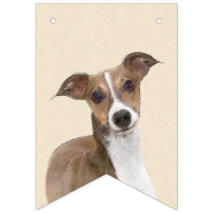 Italiaanse grijze schilderijen - Kute Original Dog Vlaggetjes