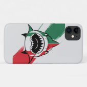 italiaanse haai Case-Mate iPhone case (Achterkant (horizontaal))