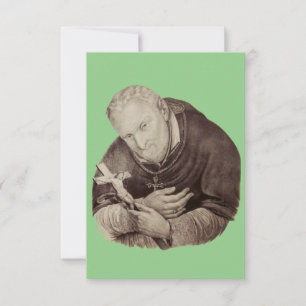 Italiaanse heilige Alfonsus Liguori Bedankkaart