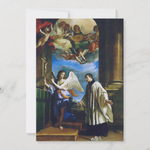 Italiaanse heilige Aloysius Gonzaga Feestdagenkaart