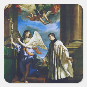 Italiaanse heilige Aloysius Gonzaga Vierkante Sticker
