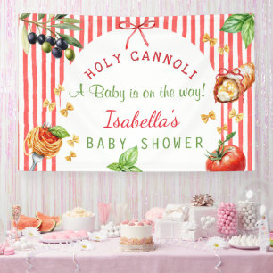 Italiaanse Heilige Cannoli Baby Shower decoratie B Spandoek