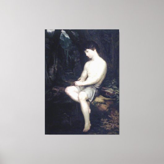 Italiaanse Herder Boy Fine Art Canvas Print (Voorkant)