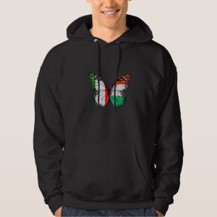 Italiaanse Hongaarse vlag vlinder Hoodie