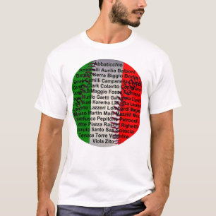 Italiaanse honkbalspelers t-shirt