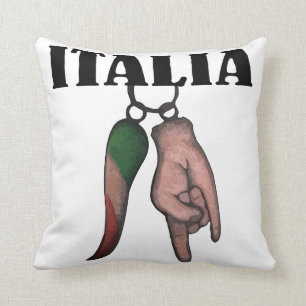 ITALIAANSE HORN PILLOW MET OOG VAN DE EVIL, CORNO KUSSEN