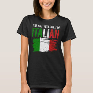 Italiaanse Humor met de vlag Ik zeg niet dat ik be T-shirt
