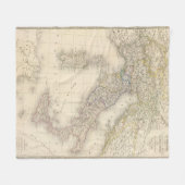 Italiaanse kaart fleece deken (Voorkant (Horizontaal))