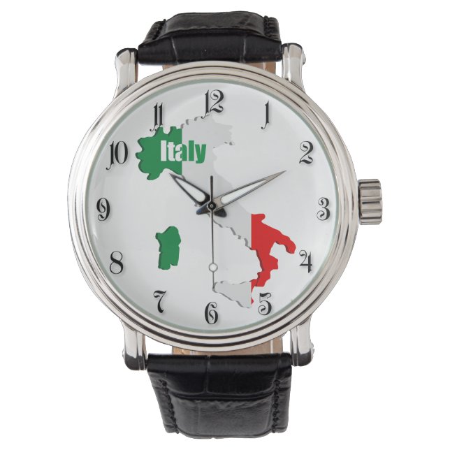 Italiaanse kaart horloge (Voorkant)