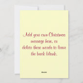 Italiaanse kaart met kerstkaart (Achterkant)