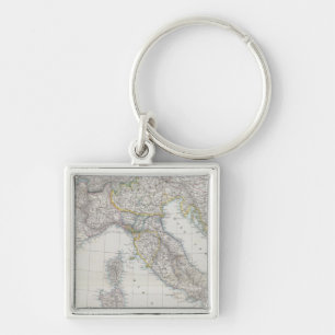 Italiaanse kaart sleutelhanger