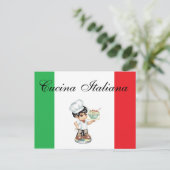 Italiaanse kaart voor voedselhulp (Staand voorkant)