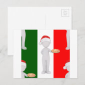 italiaanse kerst feestdagenkaart (Voorkant / Achterkant)