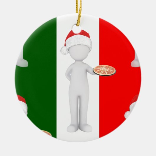 italiaanse kerst keramisch ornament (Voorkant)