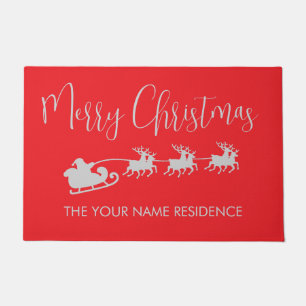 Italiaanse Kerst Sleigh Aangepaste woning Deurmat