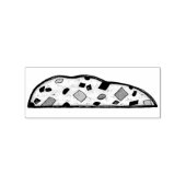Italiaanse Kerstfruitcake Biscotti Pasticceria Rubberstempel (Afrduk)