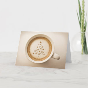 Italiaanse kerstkoffie feestdagen kaart