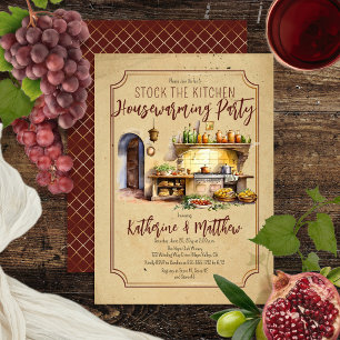 Italiaanse keuken- en keukenhuisverwarming kaart