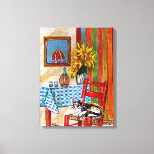 ITALIAANSE KEUKEN IN FLORENCE CANVAS AFDRUK