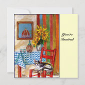 ITALIAANSE KEUKEN IN FLORENCE, Rood Blauw Kaart (Achterkant)