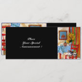 ITALIAANSE KEUKEN IN FLORENCE, Rood Blauw Kaart (Voorkant / Achterkant)