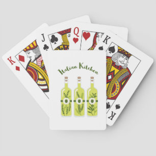 Italiaanse keuken pokerkaarten