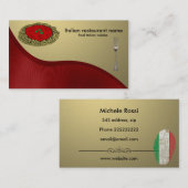 Italiaanse keuken visitekaartje (Voorkant / Achterkant)