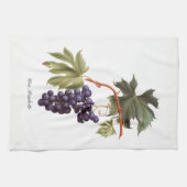 Italiaanse keukenhanddoek met rode druiven (Horizontaal)