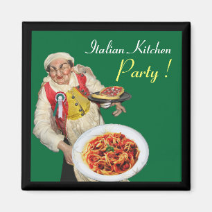 ITALIAANSE KITCHEN, groen Magneet