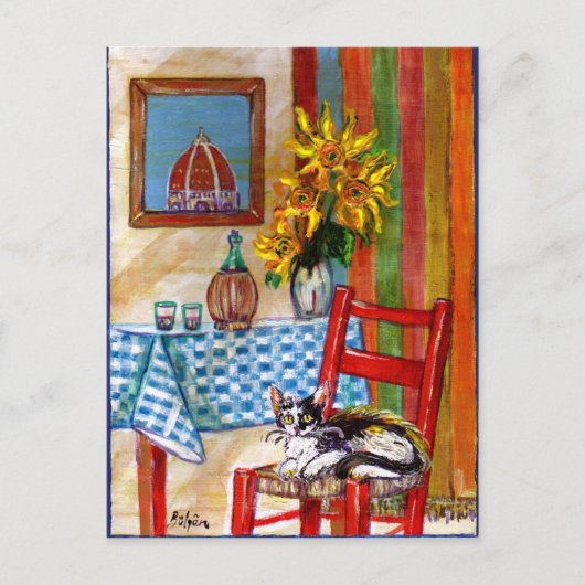 ITALIAANSE KITCHEN IN FLORENCE BRIEFKAART (Voorkant)