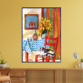 ITALIAANSE KITCHEN IN FLORENCE CANVAS AFDRUK (Insitu (Woonkamer))