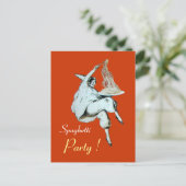 ITALIAANSE KITCHEN, RESTAURANSE ONTVANGER BRIEFKAART (Staand voorkant)