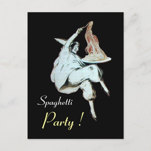 ITALIAANSE KITCHEN, RESTAURANSE ONTVANGER UITNODIGING BRIEFKAART (Voorkant)